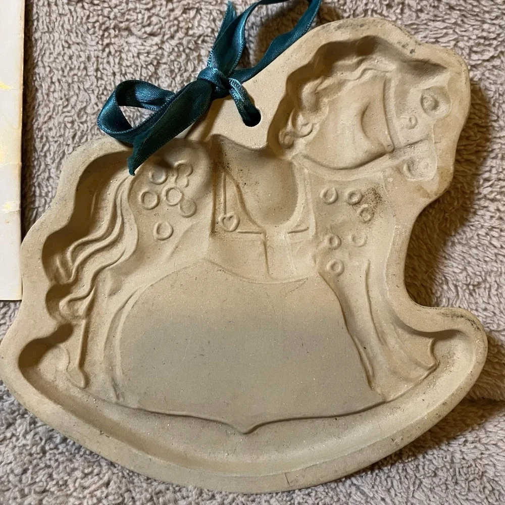 VINTAGE BROWN BAG COOKIE‎ ART 1984 ROCKING HORSE CHRISTMAS COOKIE MOLD 6.5